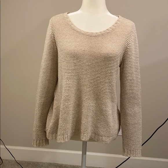 Eileen Fisher Linen Blend Crew Neck Sweater - Picture 1 of 5